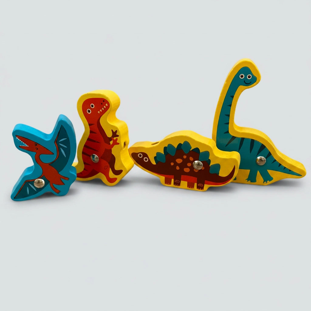 3 em 1 - Alinhavo, Lousa e Pesca Magnética - Dinossauros