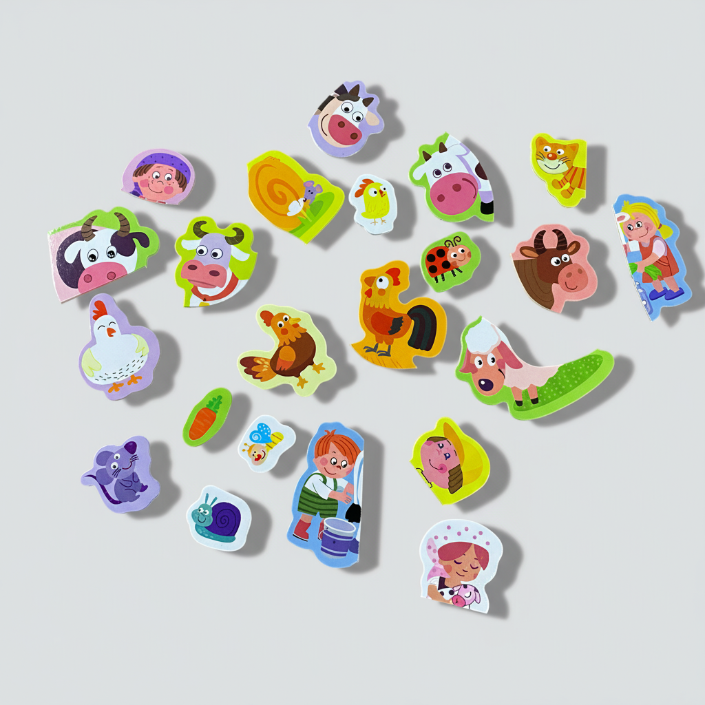 Brinquedo Educativo - Caixa Lousa Magnética Fazendinha