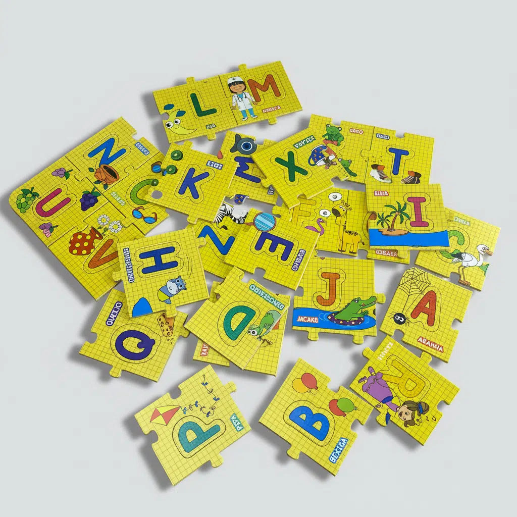 Quebra-cabeças Didático Educativo Montando o Alfabeto