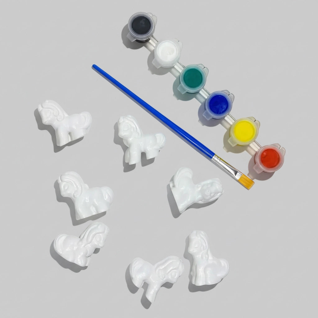 Kit pintura Art Craft Unicornios com pincel e tintas -Majoca Colore